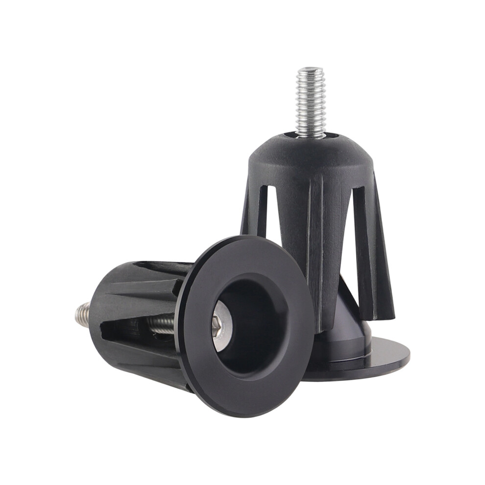 Aluminum Alloy Bicycles Handlebar Bar Grip End Plugs Bike- Black 7751000288631