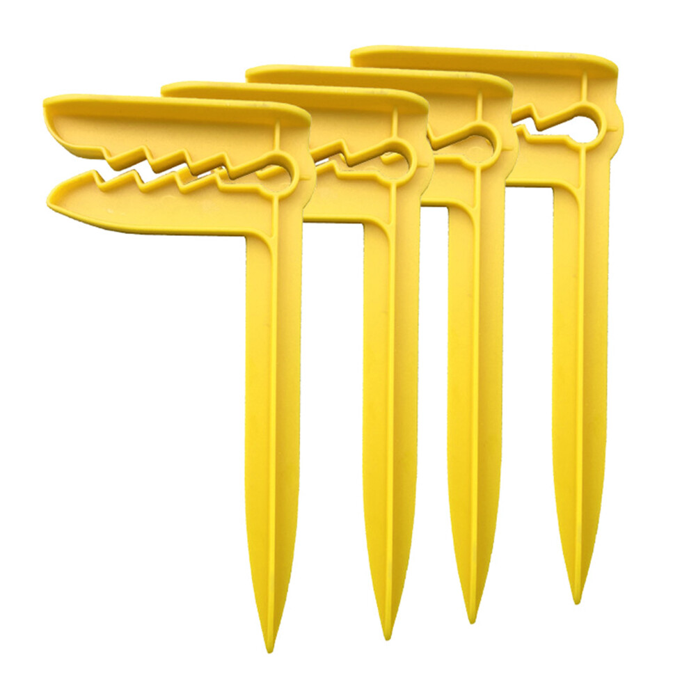 4Pcs Outdoor Picnic Mat Holder Windproof Towel Clip-Yellow 7751000289379