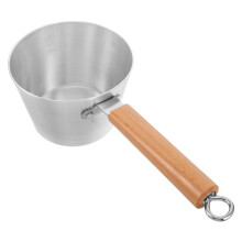 1 Dicker Aluminium Suppentopf, Silber Mit Langem Griff Für Milch