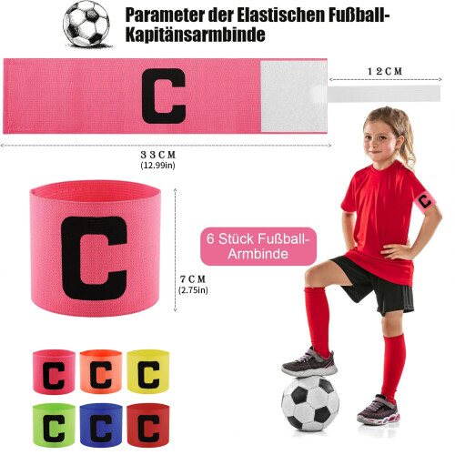 Soccer Arm Bands Adjustable Elastic Sport Player Captain Elbow 2