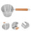 Mini Aluminium Milchtopf Mit Holzgriff, Dick, Vielseitig, Silber 11