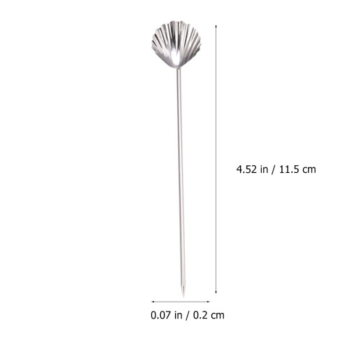 10 Unidades Acero Inoxidable 304 Forma Concha Para