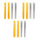 12Pcs Stainless Steel Bread Crumb Multi Color Table Sweeper 10
