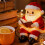 Kerstman Leesboek Hars Standbeeld Lamp Kerst Decors LED 5