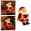 Kerstman Leesboek Hars Standbeeld Lamp Kerst Decors LED 2