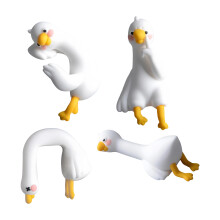 4 schöne Schreibtisch- und Autofiguren – handbemaltes Kunstharz