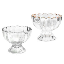 2Stk Transparente Eisbecher Salatbecher Marmeladenbecher
