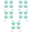 20 Stk. Handy Bildschirmreiniger Macaron Form Wischtuch 7