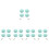 20 Stk. Handy Bildschirmreiniger Macaron Form Wischtuch 5
