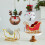 Feiertags-Schlittenornament aus Metall mit detailliertem-Rot 5