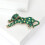 Brosche mit Leoparden-Strasssteinen, eleganter-Silber 5