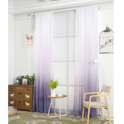 Gradient Transparente Vorhänge Fensterbild Türschal