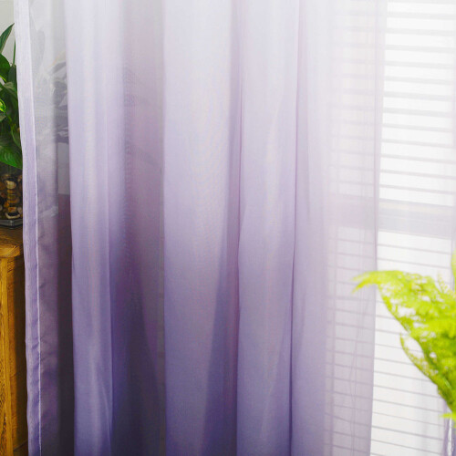 Gradient Transparente Vorhänge Fensterbild Türschal 2