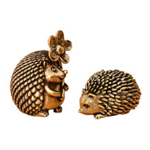 Metall-Tierstatue, Regaldekoration, Akzent, Igel-Dekoration,