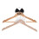 2Stk Bride Hanger: Holz Kleiderbügel Set Mit Fliege 1