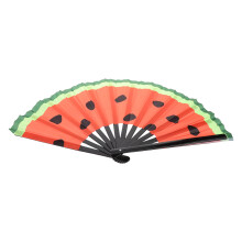 Japanischer Leuchtender Wassermelonen Fächer Aus Holz Für Party