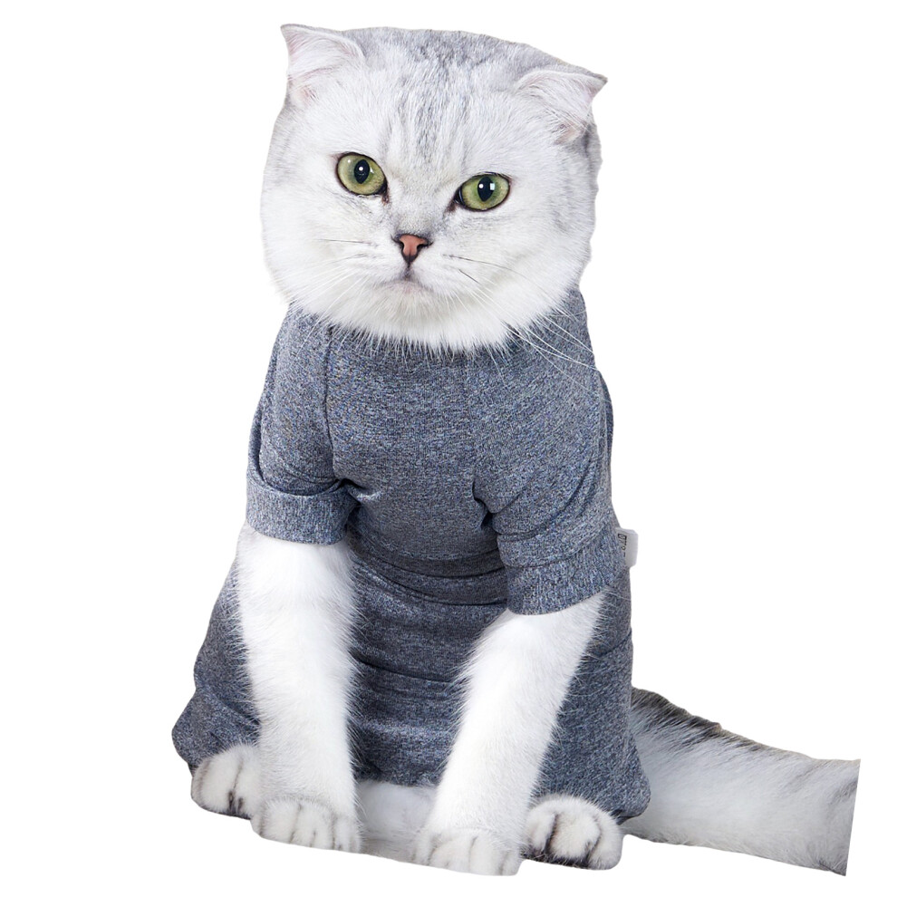Soft Polyester Post Surgical Recovery Suit For Female Cats-L.-image-OPC-PM769NR-NEW