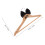 2Stk Bride Hanger: Holz Kleiderbügel Set Mit Fliege 2