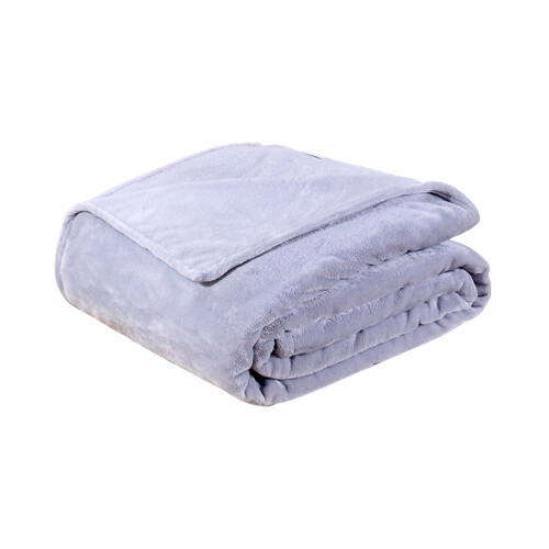Thick Decken Flanell Fleece Decke 70x100cm Grau