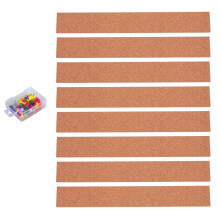3 Sets Kork Streifen Rahmenloses Memo Board Büro Korkstreifen