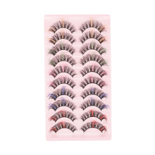 10 Paar Kunstwimpern Natürlicher Look Flauschige Faux Wimpern