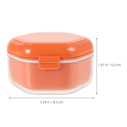 plastic teeth braces storage case travel retainer holder portable box 1