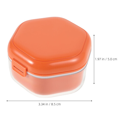 plastic teeth braces storage case travel retainer holder portable box 2