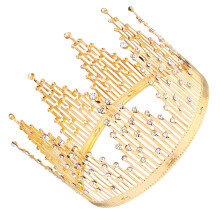 1St Kristallkrone Kuchendeko Tiara Für Hochzeit (Gold)
