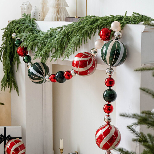 (1 string) Christmas Ball String Hearth Decoration – Colorful