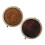 2St Vintage Makeup Spiegel Opvouwbaar Bruin 4