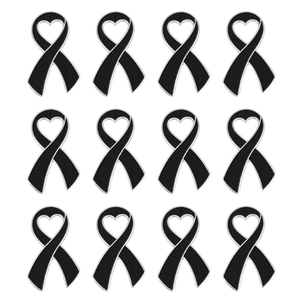 Black Stylish Alloy Ribbon Brooch For Clothing Accessories Customes