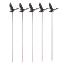 5 Unidades Acero Inoxidable Forma Greylag Tenedores Negro