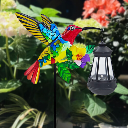 Hummingbirds Lanterns Solar Light Outdoor Decorations Solar-A 2