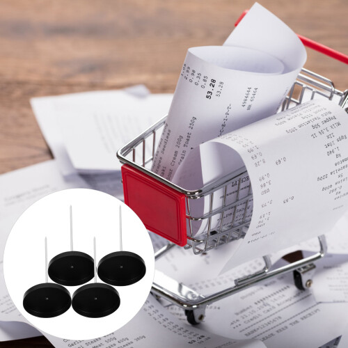 Conjunto Com 4 Suportes Para Recibos E Papel De Menu (Preto) 2