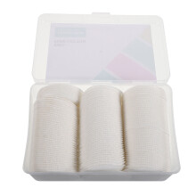 De Discos Triplos De Algodão Para Remover Maquilhagem