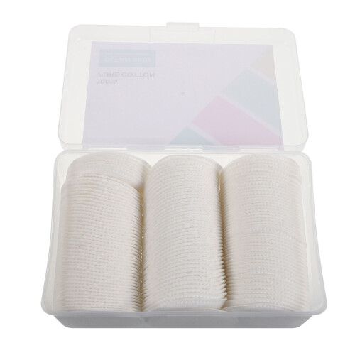De Discos Triplos De Algodão Para Remover Maquilhagem