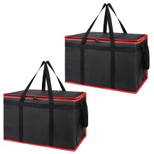 Sacs de livraison de pizza isolés de Type lourd, 2-noir rouge