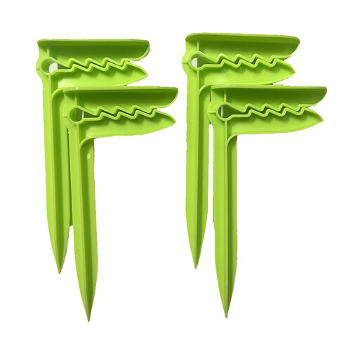 Support de tapis de pique-nique, 4 pièces, pince à-Vert
