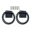 2Pcs Horse Collar Rings Horseshoe Crosses Ties Down Solid-Black 1