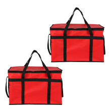 Large Insulated Food Carriers Folding Design Thermals-red