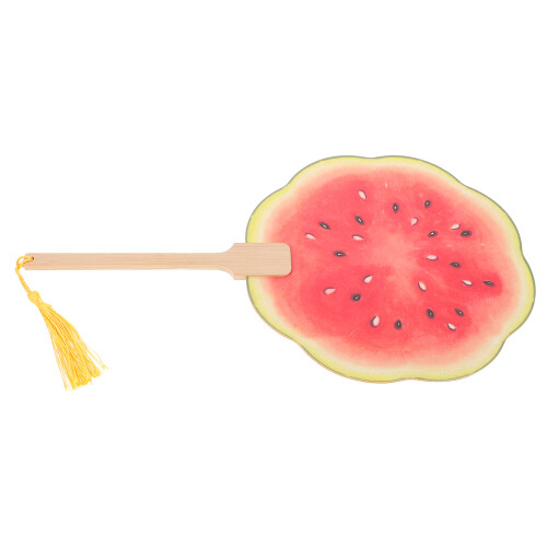 5Stück Wassermelonen-Handfächer Mit Langem Griff Für