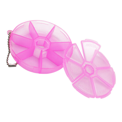 3Stk 7-Tage Pillendose Organizer Für (Pink) 1