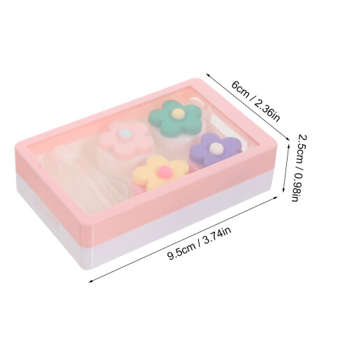 2Stk Lovely Objektivbox Reiseobjektivtasche (Pink) 1