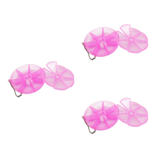 3Stk 7-Tage Pillendose Organizer Für (Pink) 2