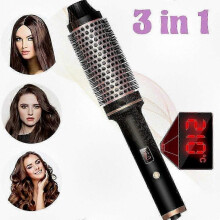 3-In-1 Thermal Hair Styler with Curling Brush Hot Air for Salon Results -CHAN
