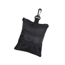 Waterdichte polyester golfbalopbergtas met 10 elastische-Zwart