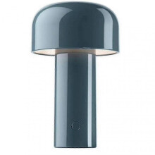 (Blue) Mushroom-Shaped Rechargeable Led Night Light - 3w Dimmable Bedside Lamp With Usb-C Charging (12.5x20.5cm, 3000k Warm Light)_mm2 -CN-WR