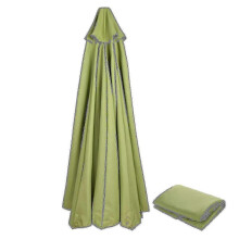 (Agate Green, 300cm*6k) Replacement Fabric Garden Parasol Canopy Cover For 6/8 Arm Patio Sun Umbrella 50% Offer - Yx -New SZJR