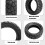 Kids Kickscooter Wheel Vacuum Tyre Replacements Front/Rear 4