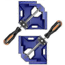 2 Pack 90 Aluminum Angle Clamps with Single Handle - Woodworking Corner Clamp Tool for Diy Projects Framing_cp -CN-WR
